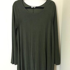 Olive Green Flowy Dress